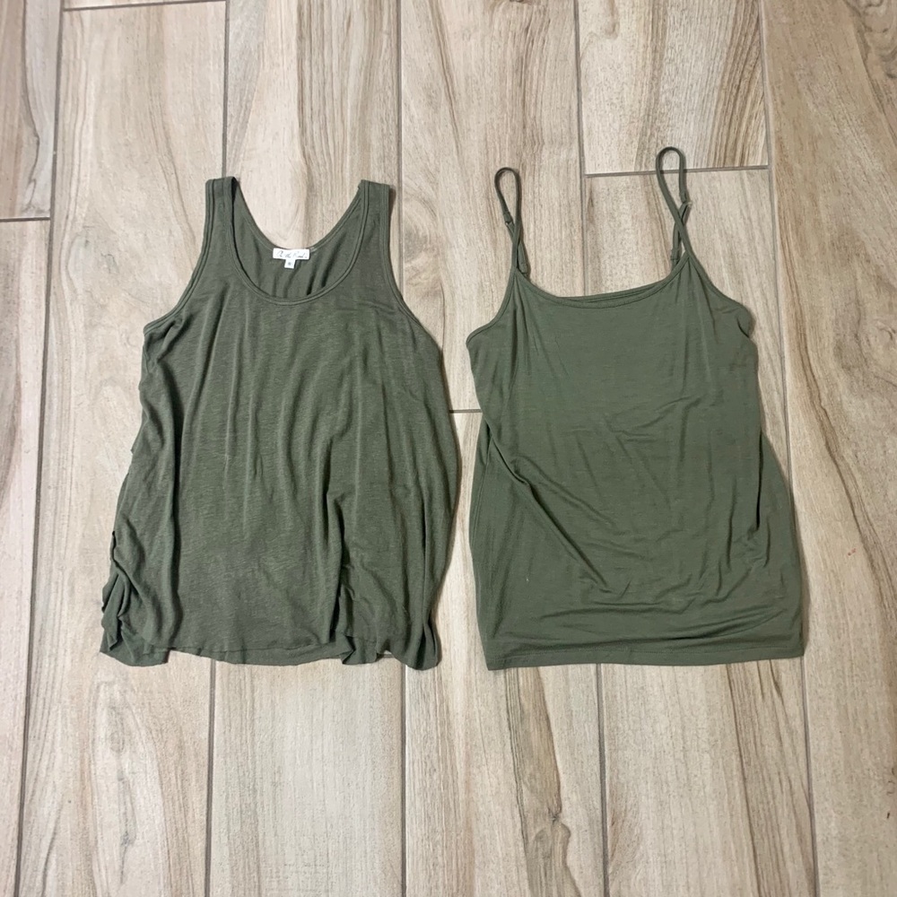 On the Road olive 2 piece coordinating Top